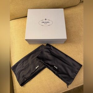 Prada Luxurious Black Silk Accessories